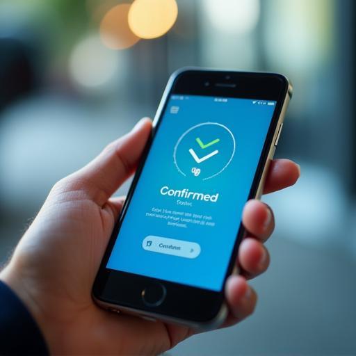 Smartphone mit bestätigter E-Vignette